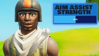 Every time i die i have to lower my aim ASSIST strength in Fortnite