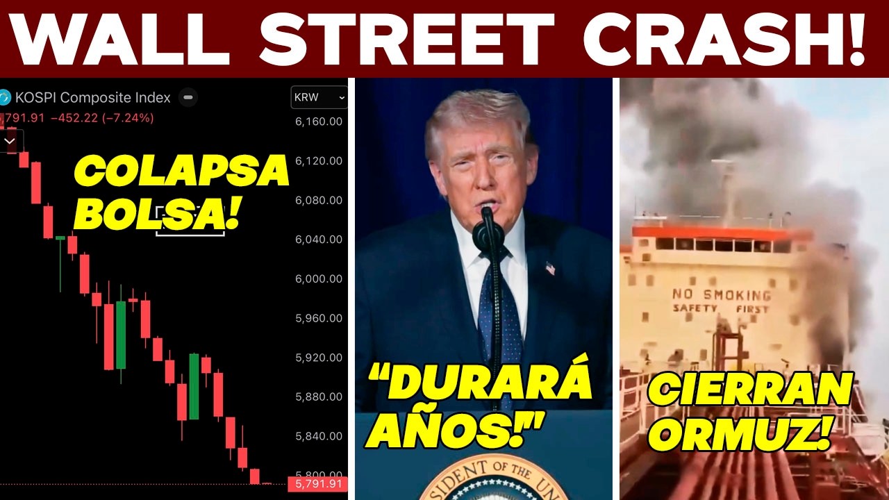 CRASHEA WALL ST! COLAPSA PETRODÓLAR. IRAN CIERRA ORMUZ. EUROPEOS EN PÁNICO