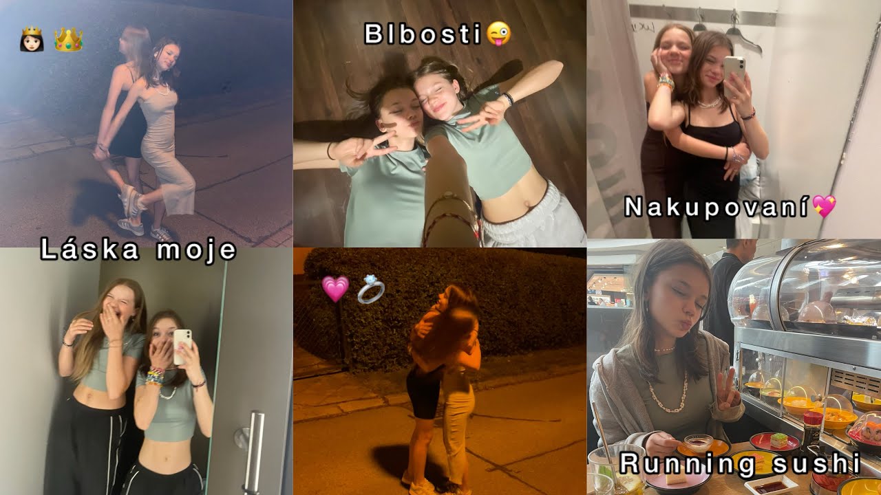 Vlog se Simonkou 💗| nákupy, running sushi, blbosti, vaření a tak