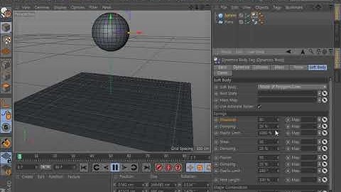 [훈석쌤 시포디] Cinema 4D Dynamic-소프트 바디(Soft Body)의 설정