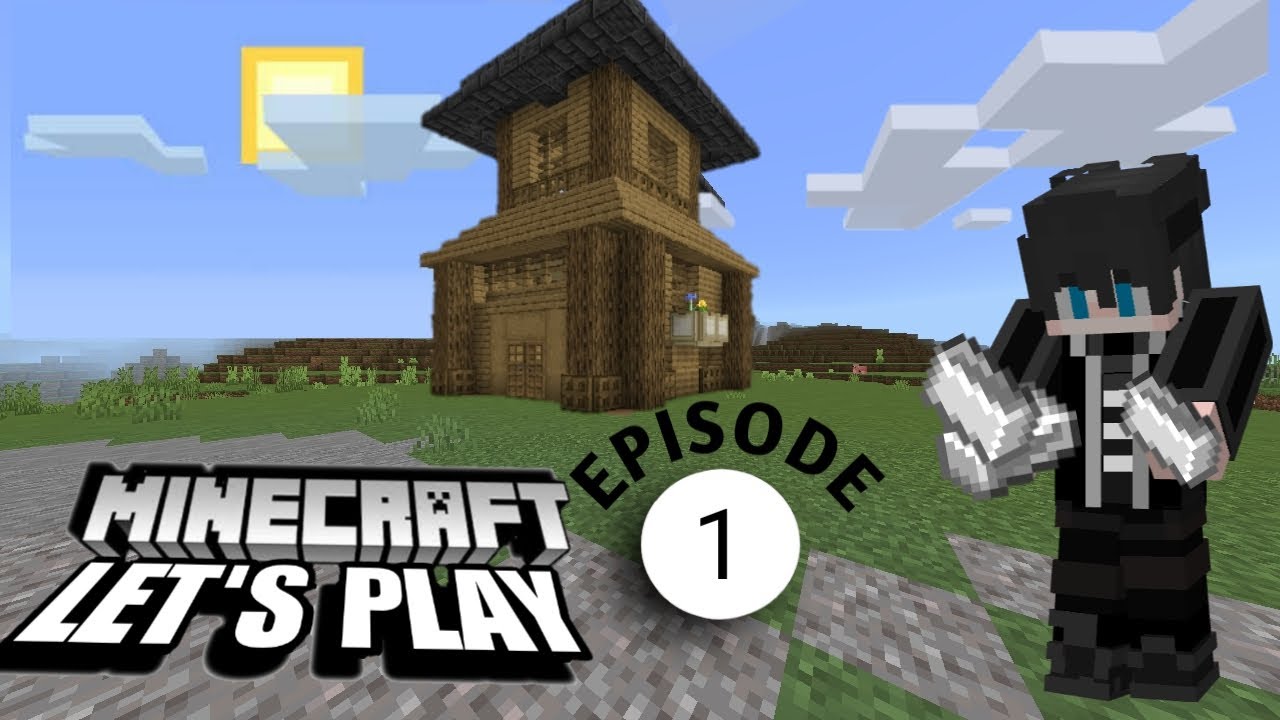 MINECRAFT SURVIVAL LET'S PLAY : Episode 1 - STARTER BASE AT CAVING ...