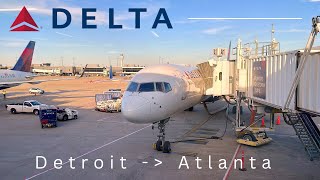 [TRIP REPORT] Delta Air Lines Boeing 757-300 (Main Cabin) Detroit to Atlanta