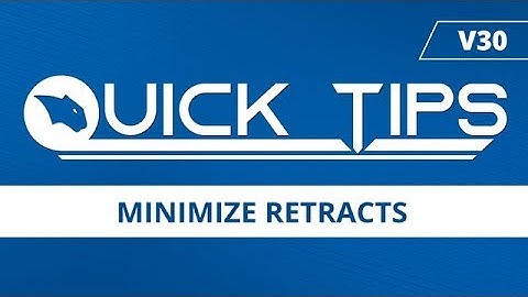 Minimize Retracts - BobCAD CAM Quick Tip