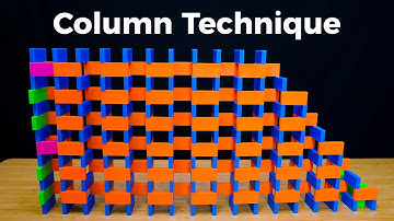 How to Build a Domino Wall (pt. 2: Column Technique)