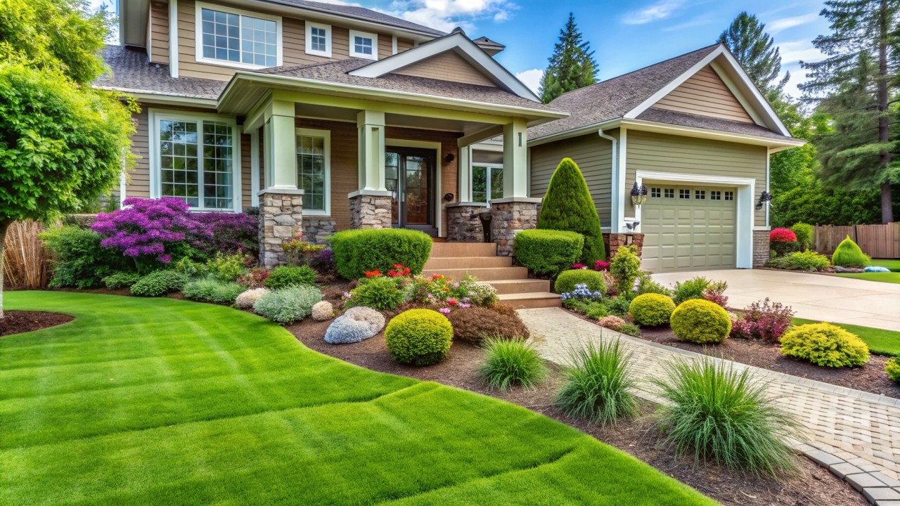 Превратите передний двор в минималистский рай | Упростите свой газон | Оригинальные идеи дизайна