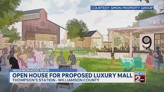 Open house for proposed luxury mall in Thompson's Station