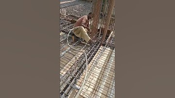 Vibrator used in reinforced concrete column after pouring for avoiding honeycombing Repairing #build