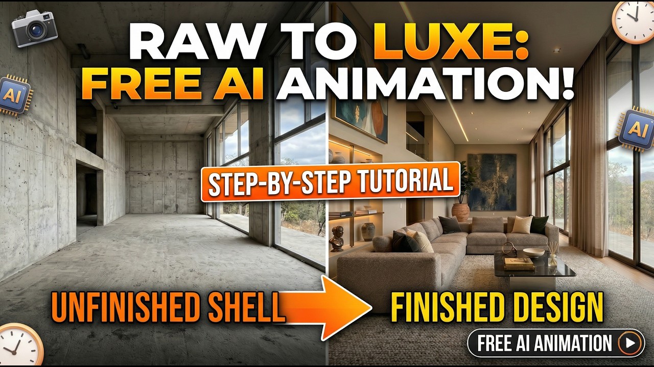 How to Create Cinematic Interior Design Videos with Free AI | Full Step ...