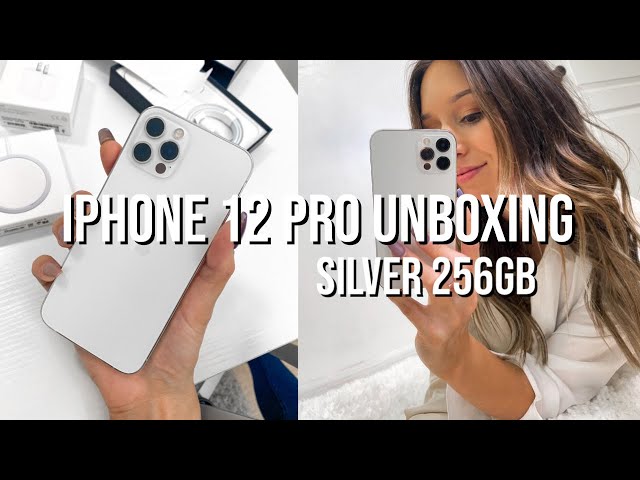iPhone 12 Pro Unboxing + Accessories | Silver 256GB - YouTube