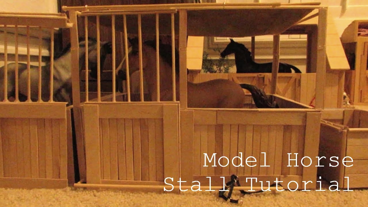 How to Make a Breyer Horse Stall with a Sliding Door YouTube