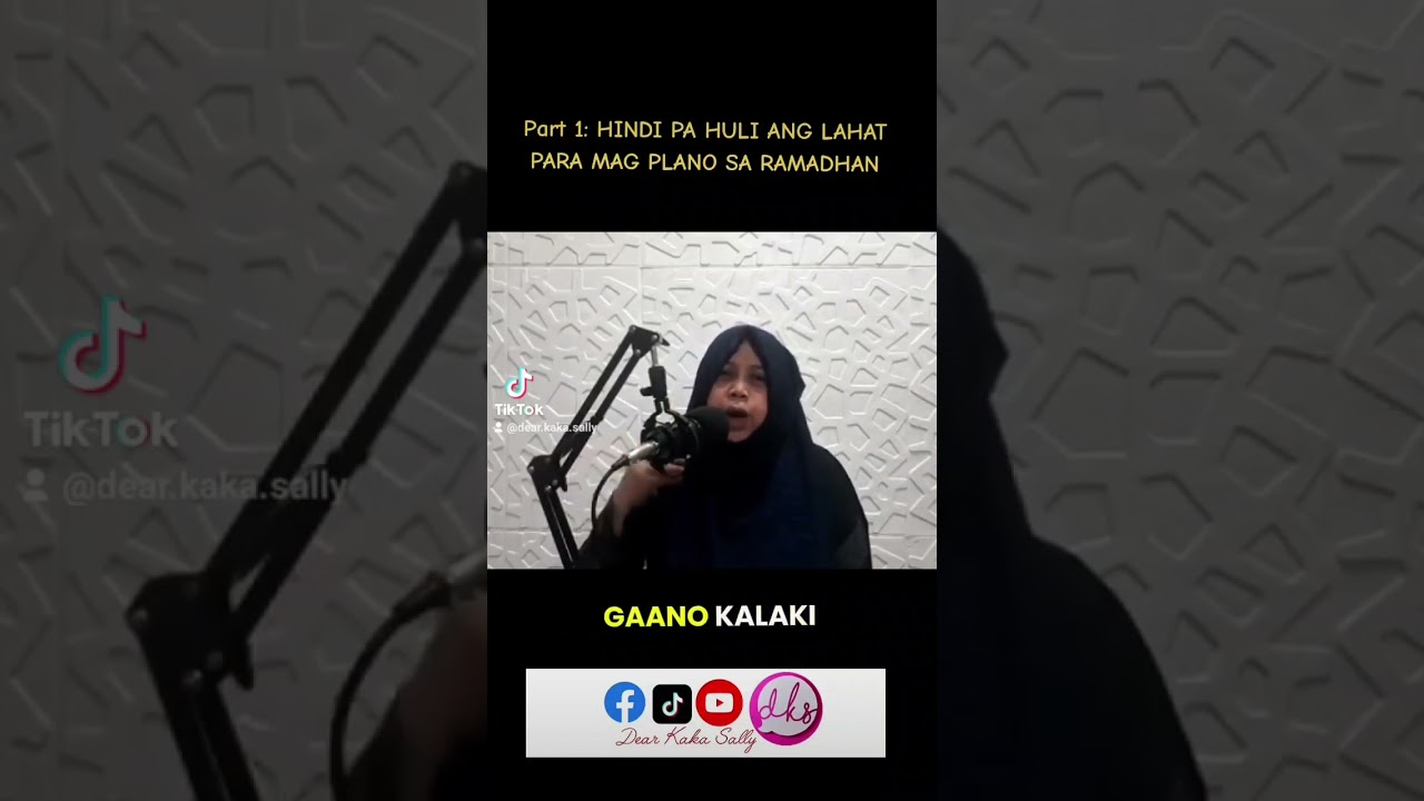 HINDI PA HULI ANG LAHAT PARA MAGPLANO SA RAMADHAN PART 1