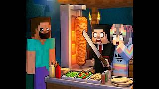 Minecraft AMA Gece 3'te Restoran Kurduk MİNECRAFT