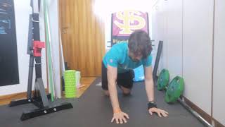 Knee Clap Plank