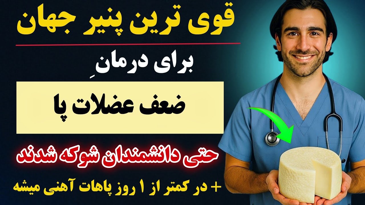 پنیر معجزه‌آسا که از پیری عضلات پای شما ،بعد از ۶۰ سالگی ،جلوگیری می‌کند🔥 _ دکترا بهت نمیگن !