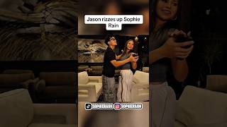 Sophie rain dancing with Jason rizz #sophierain #bophouse