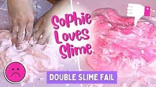 Double Slime Fail Pink Slime Mixing Disaster