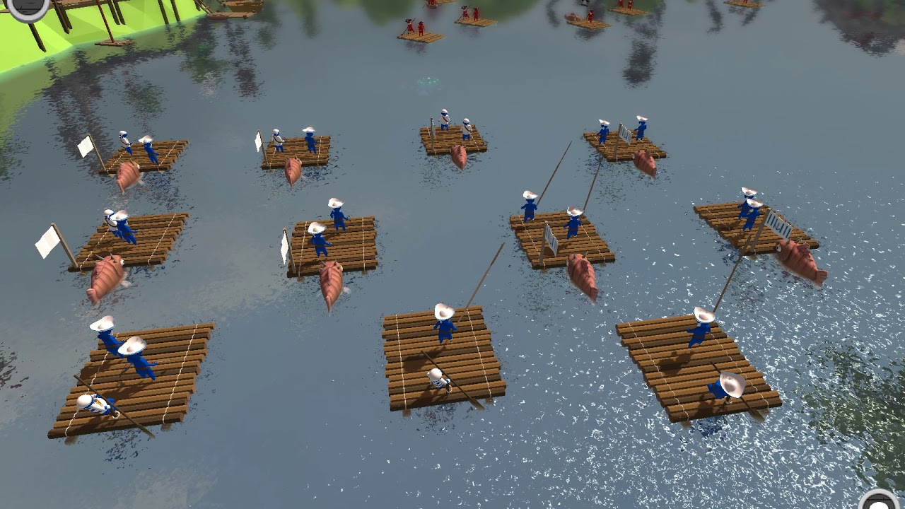 Stupid raft battle simulator. Месть красным пиратам.