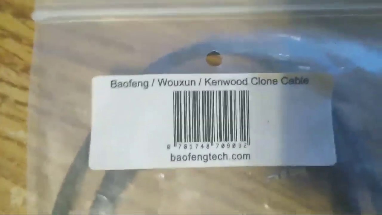 Chinese radio Clone Cable Finally Got Here. BaoFeng, BTECH