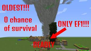 I tried to survive THE OLDEST tornado mod IN MINECRAFT...