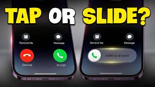 Why Do iPhone Has Two Ways To Answer Calls?