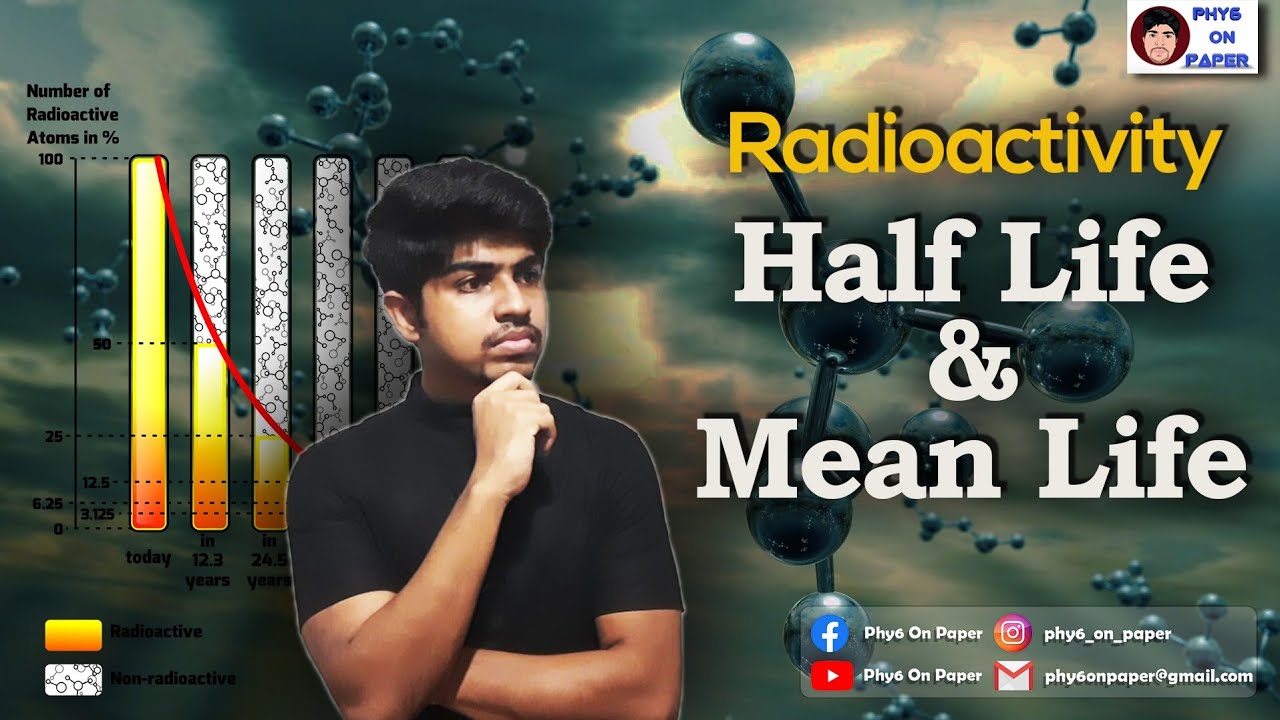 Radioactivity Half Life & Mean Life of a Radioactive Sample YouTube