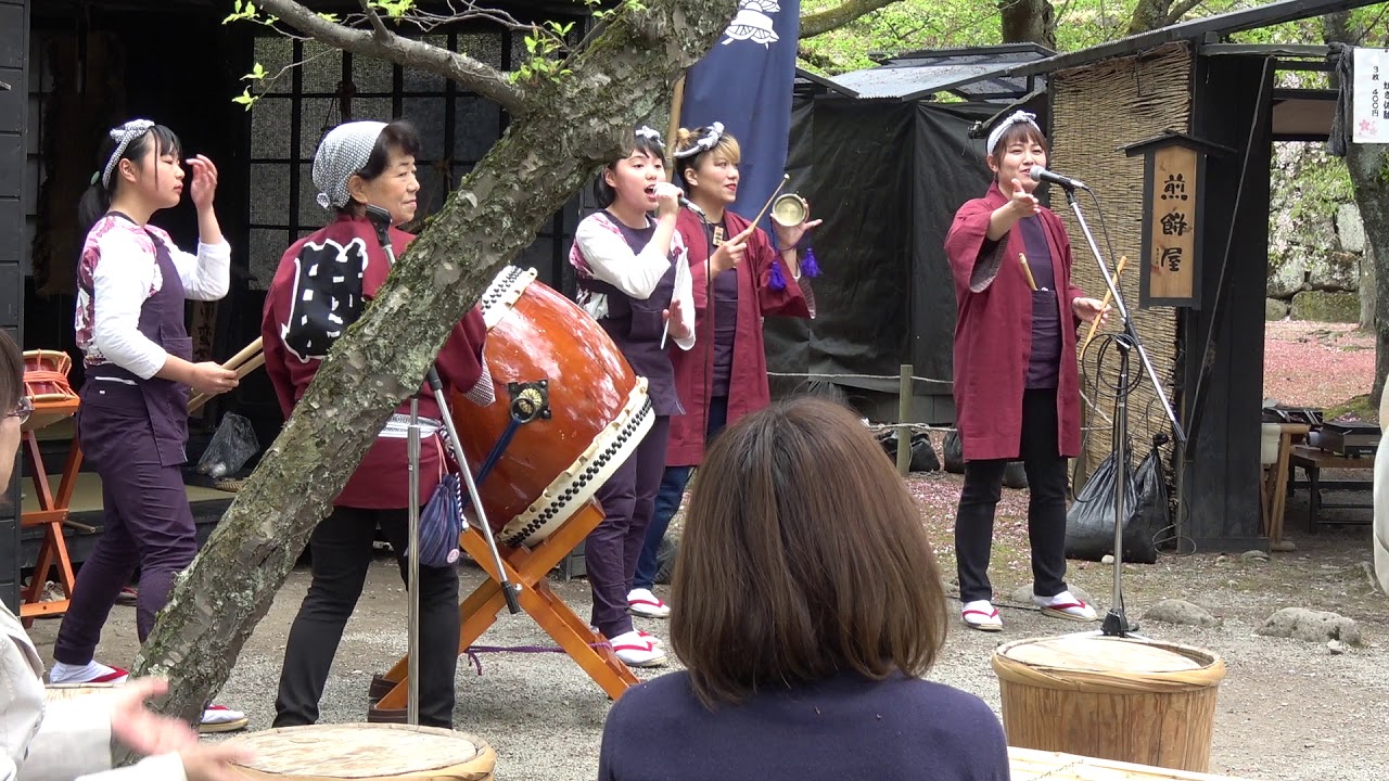 会津磐梯山 （唄：会津民謡全国大会ジュニアの部チャンピオン）／民話茶屋／会津若松鶴ヶ城さくらまつり2019