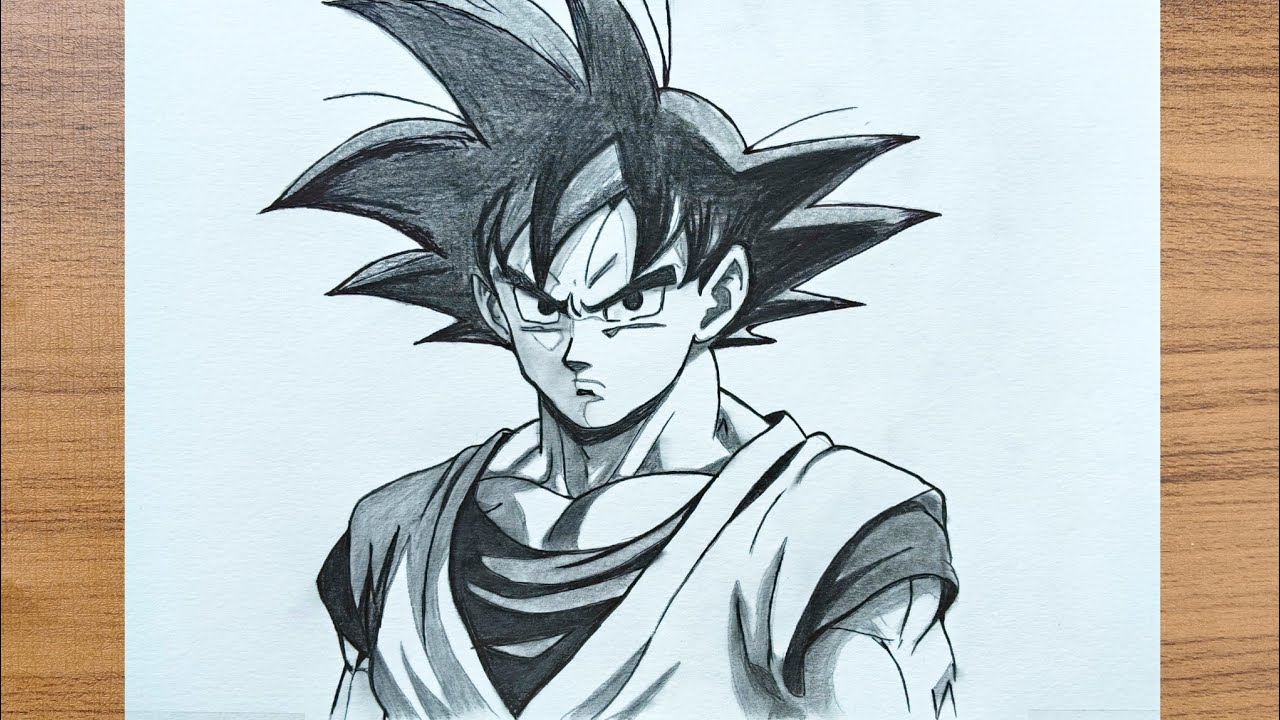 How to Draw Goku Step by Step | Pencil Sketch Tutorial 