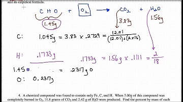 Lecture 0a - Combustion Analysis- Empirical Formula
