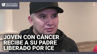 Padre hispano liberado por ICE se reencuentra con su hija, quien padece un extraño cáncer