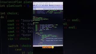 insurance plan IDE dev c++ #cppprogramming