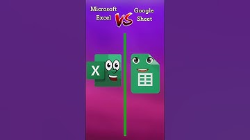 Microsoft Excel v/s Google sheet ☺️ which one is better???