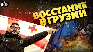 картинка: Из Грузии, СРОЧНО! Тбилиси РВАНУЛ протестами. Началось УЖАСНОЕ: жесткие СТЫЧКИ с силовиками