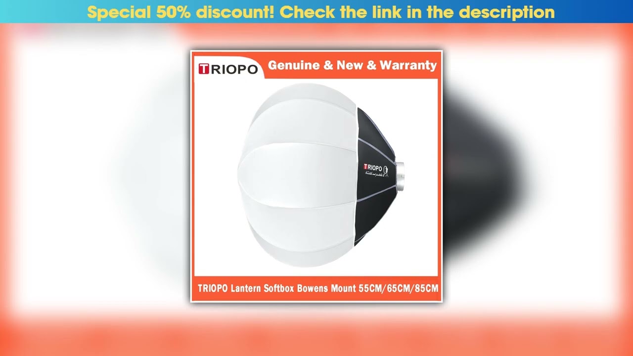 Must Buy TRIOPO Lantern Softbox Light Modifier 55/65/85cm Quick Release for Sokani X100 COLBOR Godo