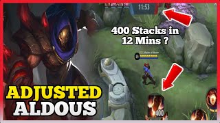 This New Aldous Can Reach 500 Stacks Faster | MLBB