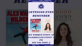 See you soon! #nyc #alexwarren #sarabareilles #music