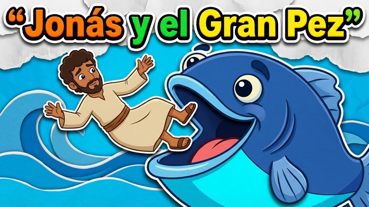 Jonás y el Gran Pez 🐟 | Historia Bíblica para Niños en 3D | Canción ...