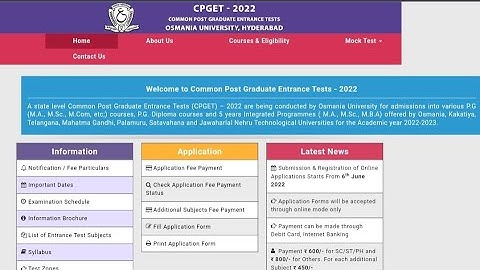 TS CPGET 2022 Syllabus for all courses ||Cpget Syllabus ||TS CPGET.
