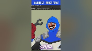 Bruce Force illustration #indiegame #coopgaming #roguelike #deckbuilder #multiplayer #gamedev