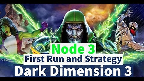 Dark Dimension 3: Node 3 - First Run Attempt! | DD3 Strategy | Marvel Strike Force - Free to Play.