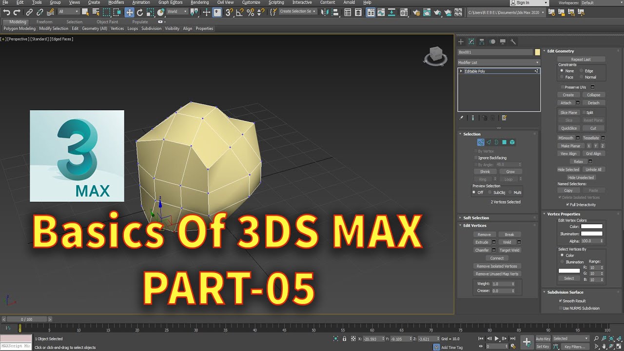 Basics Of 3DS MAX Tutorial PART-05 ( URDU/HINDI ) - YouTube