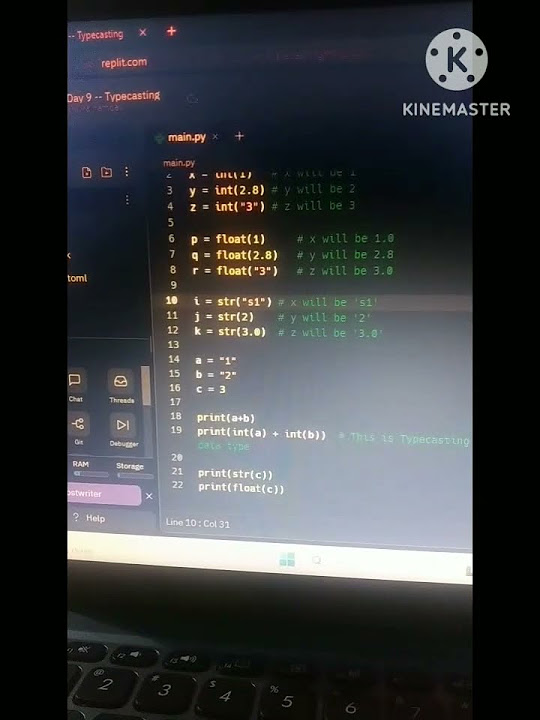 Typecasting in python language. python tutorial for everyone - YouTube