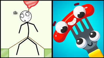 Dangling Man VS Fork N Sausage - Walkthrough Dual Gameplay Android Games