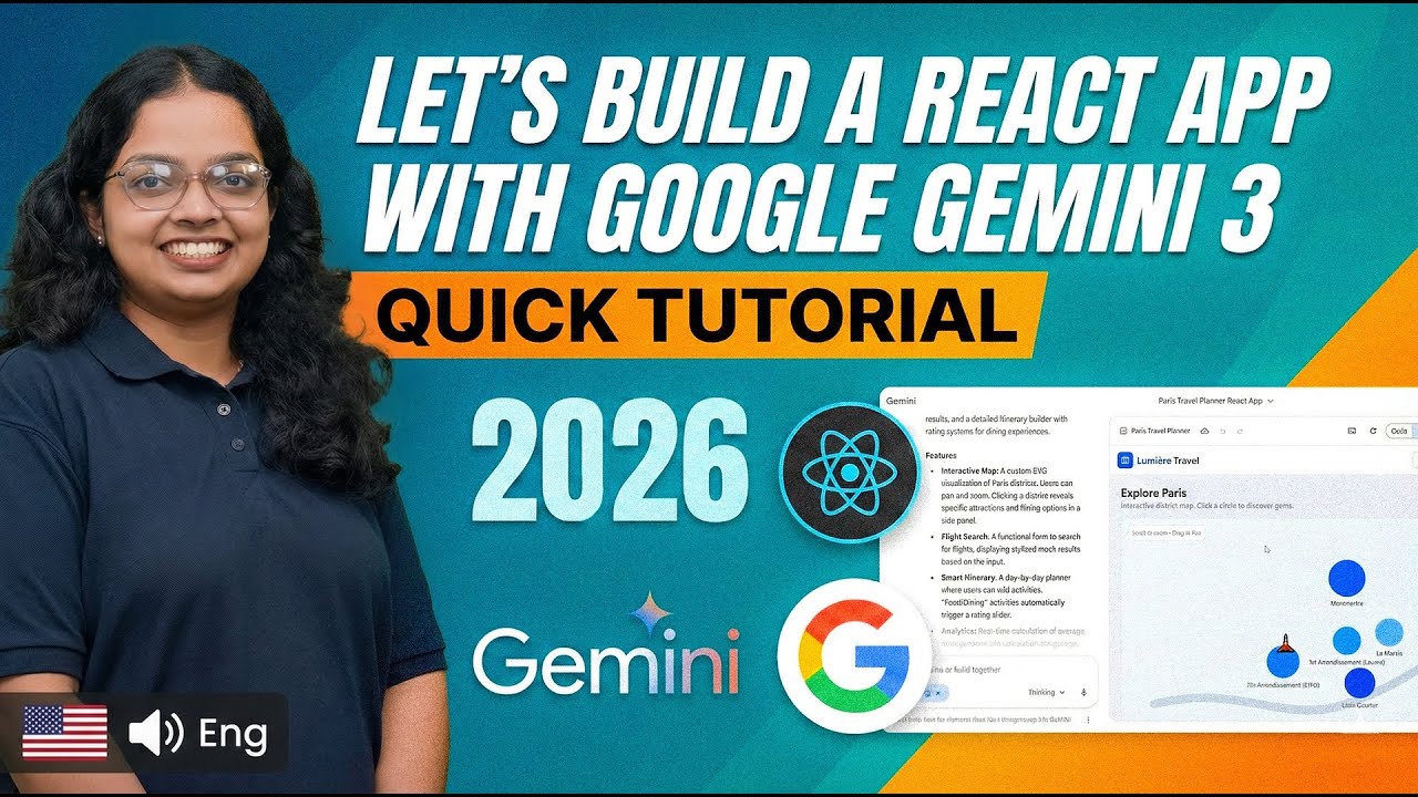 Build a React App in Seconds with Google Gemini 3 - YouTube