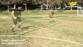Speed Ladder In and Out Lateral Shuffle
