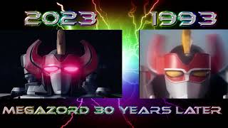 Mighty Morphin Power Rangers Megazord 1993 and 2023 screenshot 2