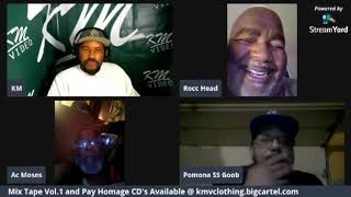 #105 AC Moses aka King Bobalouie and Joe Rocchead together on KM Live Streams