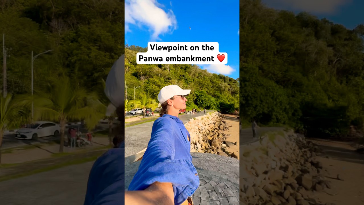 Beautiful views from the viewpoint on the Panwa embankment 