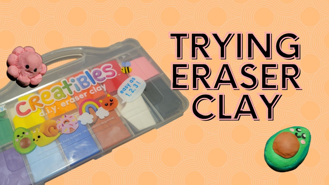 DIY Erasers  Testing ERASER CLAY -- DIY Craft 