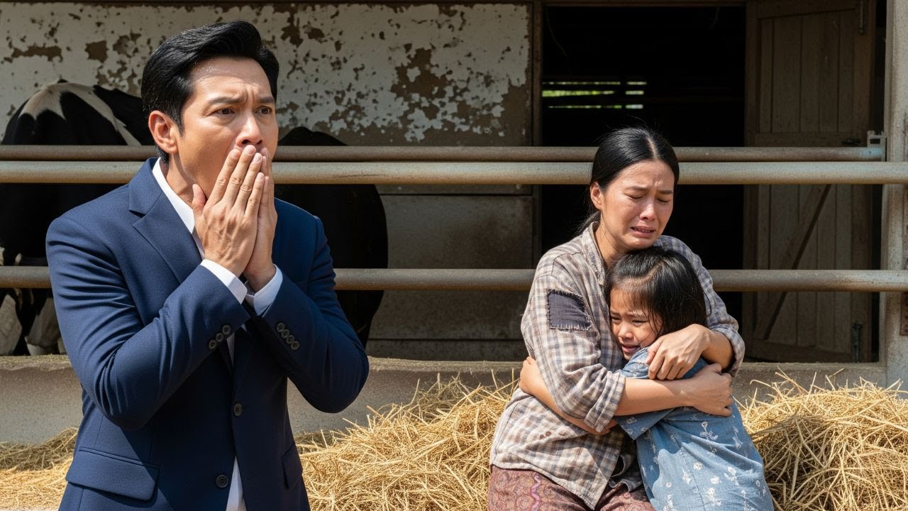 มหาเศรษฐีกลับบ้าน เจอภรรยา ลูกอยู่ในคอกวัว ถึงกับคุกเข่าขอโทษทั้งน้ำตา