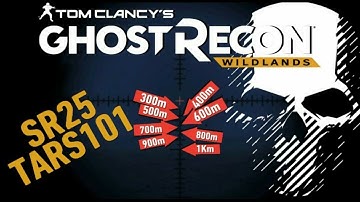 Ghost Recon Wildlands SR25 Bullet Drop Guide